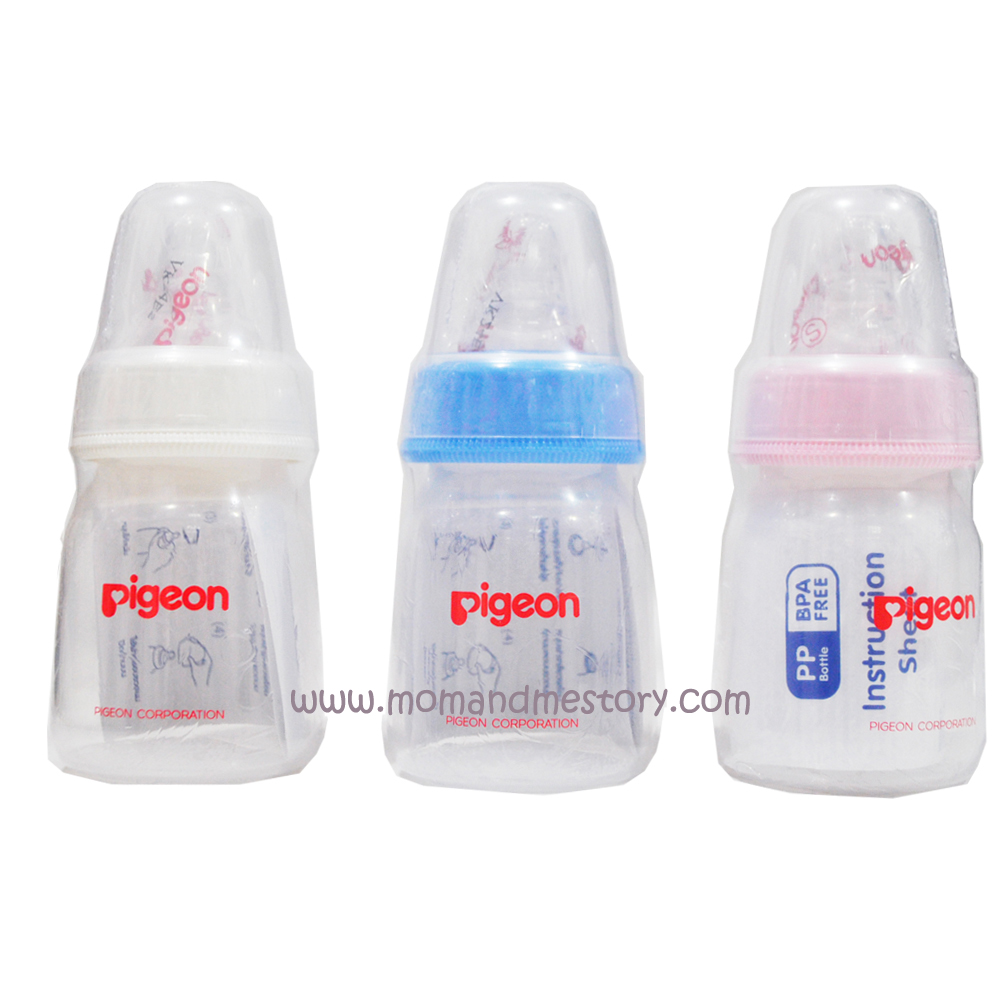 Pigeon พีเจ้น ขวดนม PP 2 ออนซ์ พร้อมจุกเสมือนให้นมมารดามินิ Size S