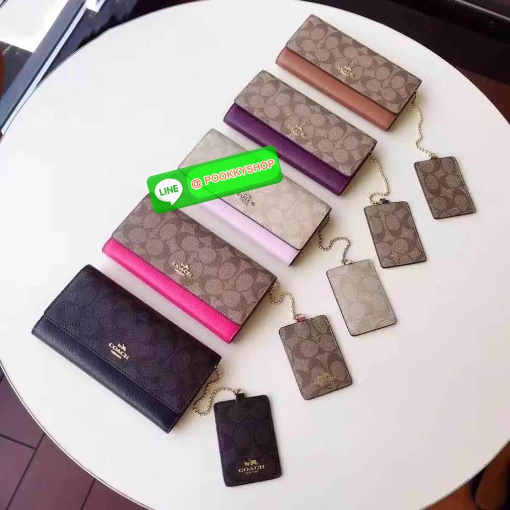 Coach TRIFOLD WALLET IN SIGNATURE (COACH F53763)