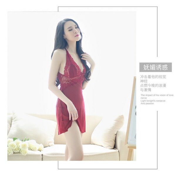 ชุดนอนเซ็กซี่ สายเดี่ยว สีแดง แต่งลูกไม้ซีทรูช่วงอก ด้านหลังแต่งสายไขว้ เว้าหลัง สวยเปรี้ยว เซ็กซี่มากๆ คะ เนื้อผ้าเกรดพรีเมี่ยม+G-stringชุดนอนเซ็กซี่ สายเดี่ยว สีแดง แต่งลูกไม้ซีทรูช่วงอก ด้านหลังแต่งสายไขว้ เว้าหลัง สวยเปรี้ยว เซ็กซี่มากๆ คะ