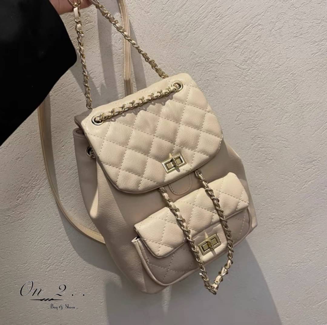 พร้อมส่งจ้าา♥️♥️♥️ CHANEL BACKPACK CLASSIC...✨✨✨ รุ่นใหม่ล่าสุด หนังพียู งานเกรดพรีเมี่ยมม!! สามารถทำเป็น เป้หลังได้ เเละถือได้