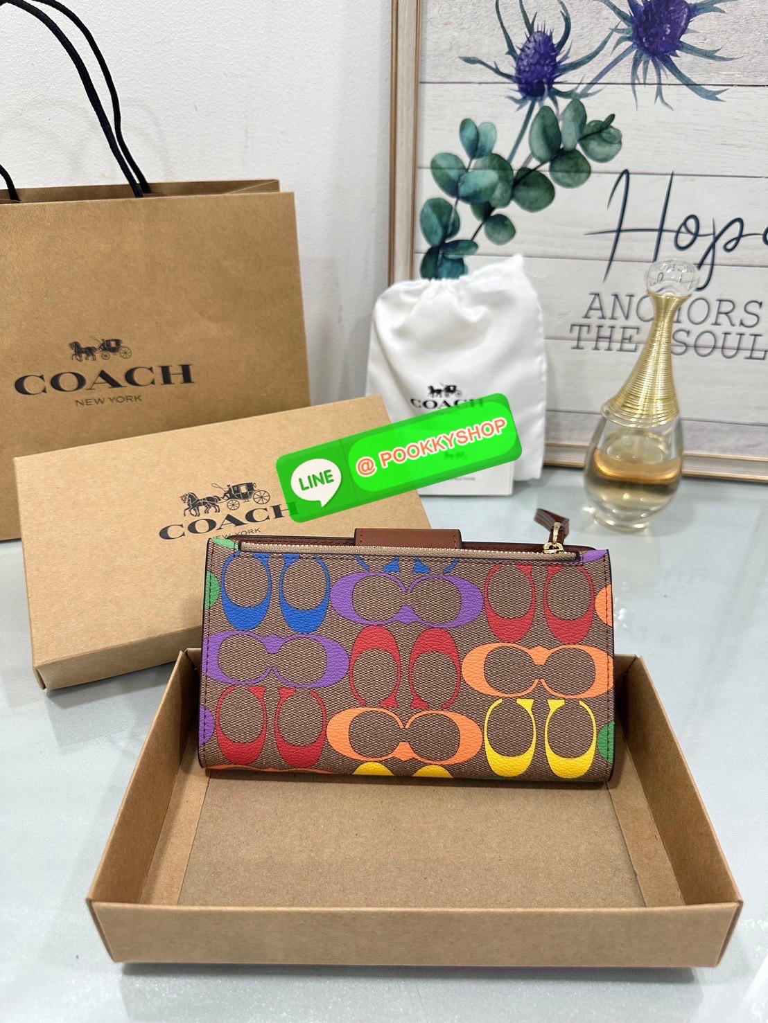 Coach Tech Phone Wallet In Colorblock Signature COLOR: signature canvas/