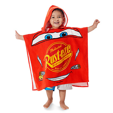 Lightning McQueen Hooded Towel for Kids from Disney USA ของแท้100% นำเข้า จากอเมริกา