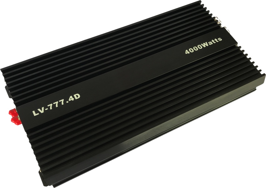 เพาเวอร์แอมป์ class d โม 4000 w รุ่น LV-777.4D เพเวอร์แอมป์รถยนต์ คลาสดี ขับซับ 10-15 นิ้ว