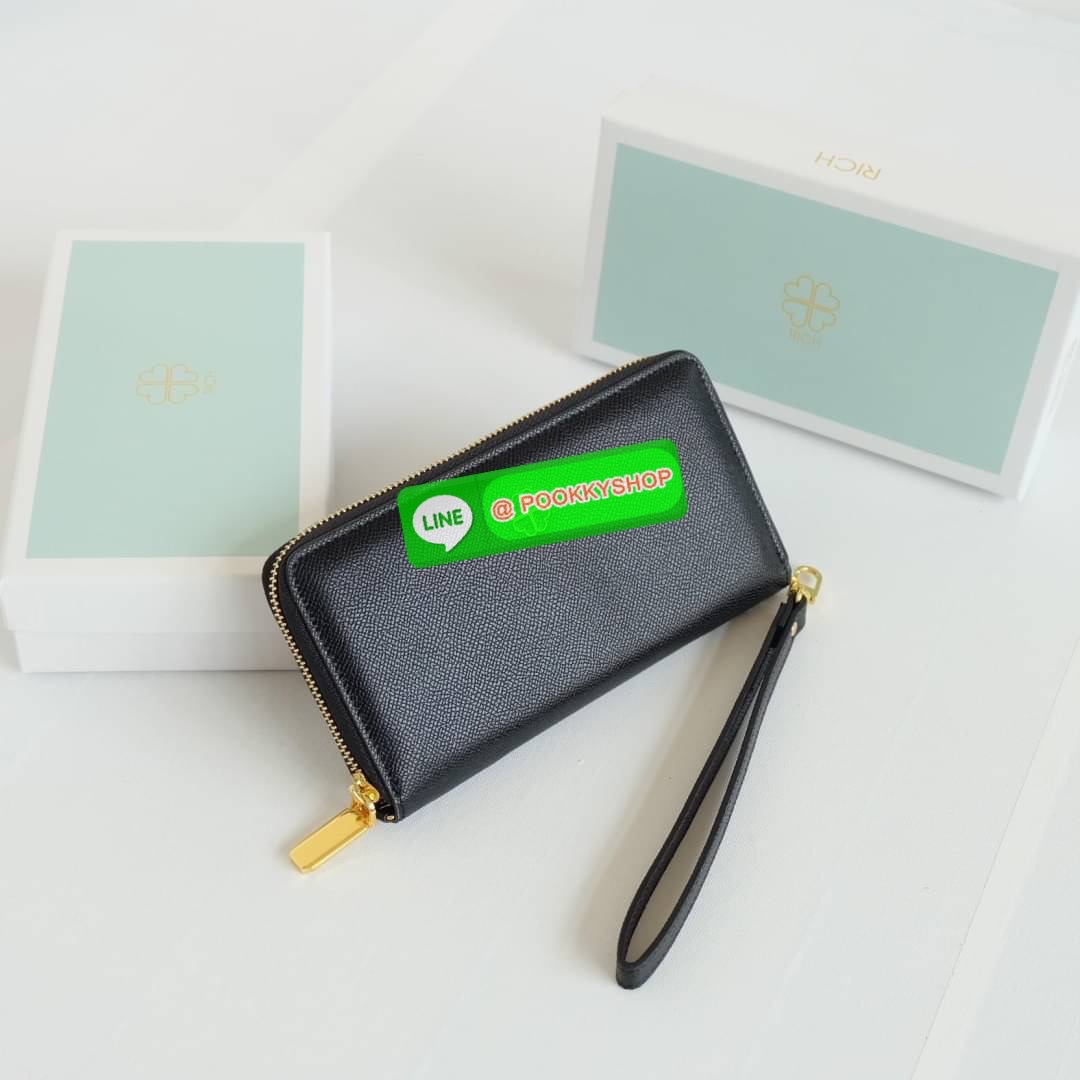 KEEP • Super Rich Collection 8 ( Long Wallet )• กระเป๋า สตางค์ขนาดยาว ซิปรอบ ภายใน จุของคุ้ม ใส่บัตร ใส่มือถือ มีช่องใส่เหรียญแยกอีกด้าน ใส่แบงค์พันได้ไม่ต้องพับ ใบจริงสวยมาก ได้ไปรับทรัพย์ทวีคูณแน่นอนค่ะ Don’t miss !!