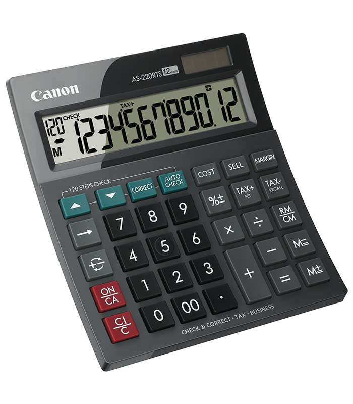 เครื่องคิดเลขตั้งโต๊ะ 12 หลัก Canon # AS-220RTS