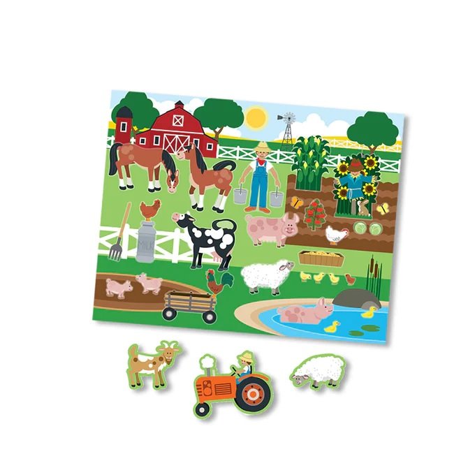 Melissa & Doug Reusable Sticker Pad สติกเกอร์รียูสซาเบิลสารพัดแบบพร้อมฉากหลัง