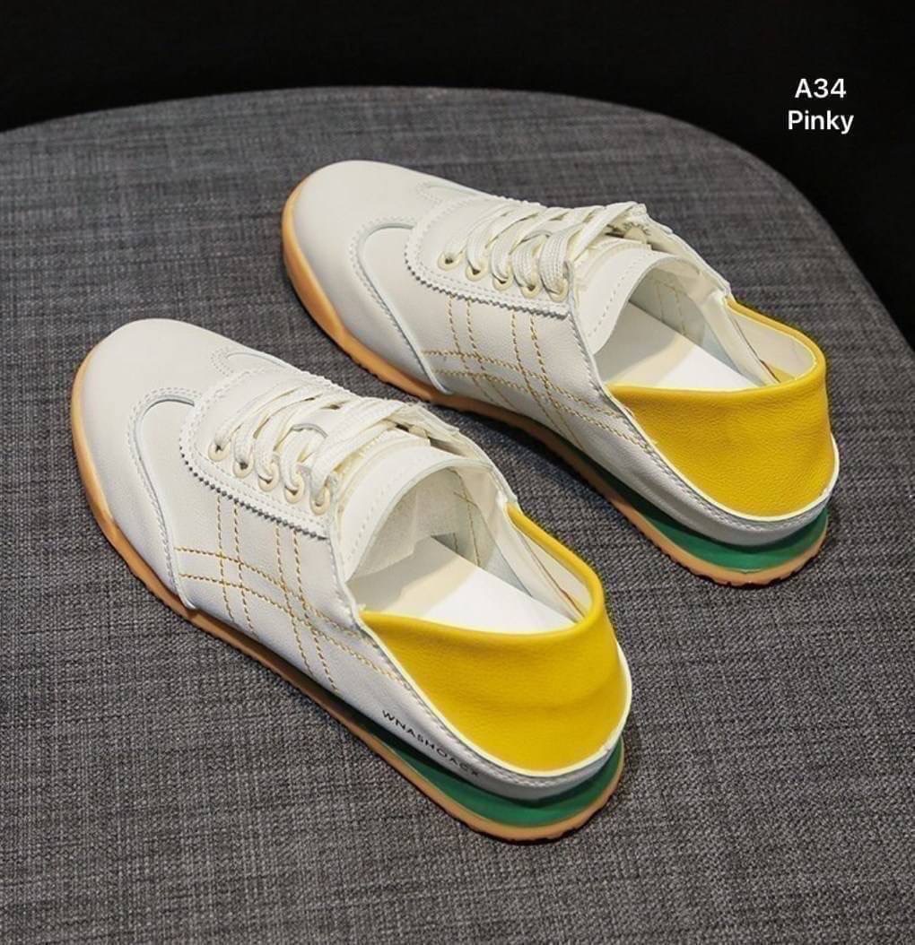 ผ้าใบ A34 งานเก๋ ไม่ซ้ำใคร ใส่สบาย งานนิ่ม สวย ใส่แบบเหยียบส้นได้ สวมง่าย ใส่เที่ยว วิ่ง เล่นกีฬา ได้หมด งานระดับไฮเอน ในราคาจับต้องได้จ้า