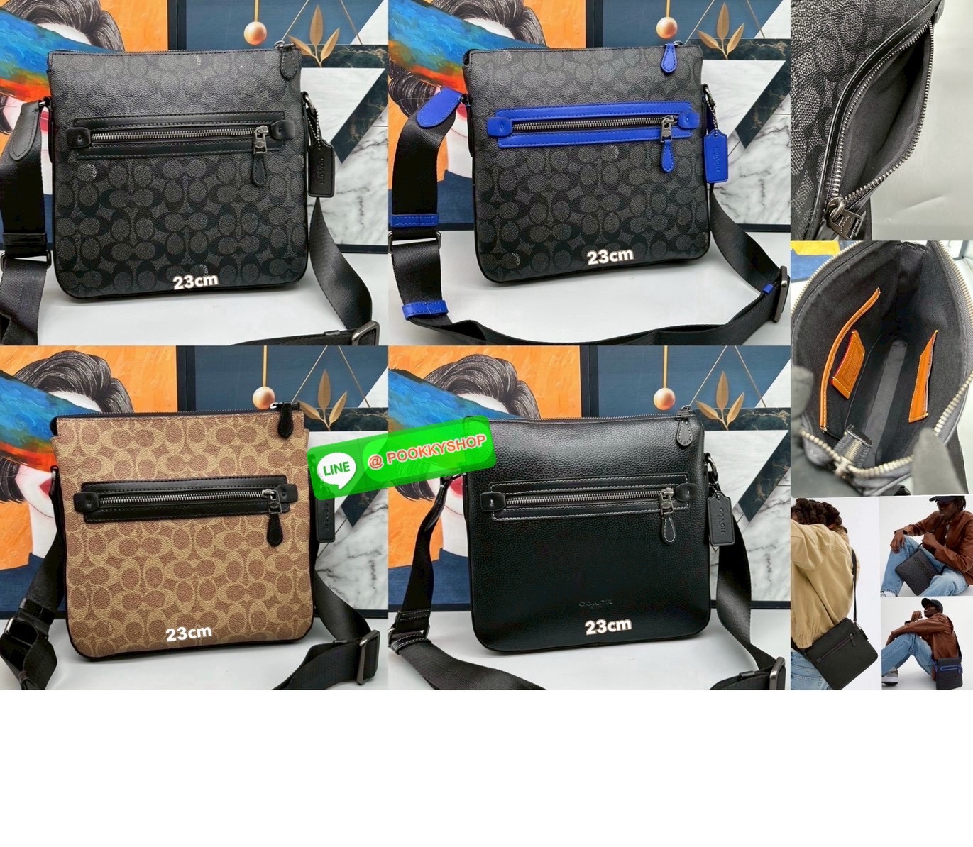 🎒 Coach CR747 – Houston Flight Bag in Signature Canvas เท่ เนี้ยบ พร้อมลุยในทุกวัน กับทรง Messenger ที่ใช้งานง่ายที่สุด 🖤 รุ่นนี้เท่มาก! สะพายแล้วหล่อขึ้นอีก 3 ระดับ Coach CR747 – Houston Flight Bag รุ่นขายดีสาย Messenger สะพายข้างได้พอดีต