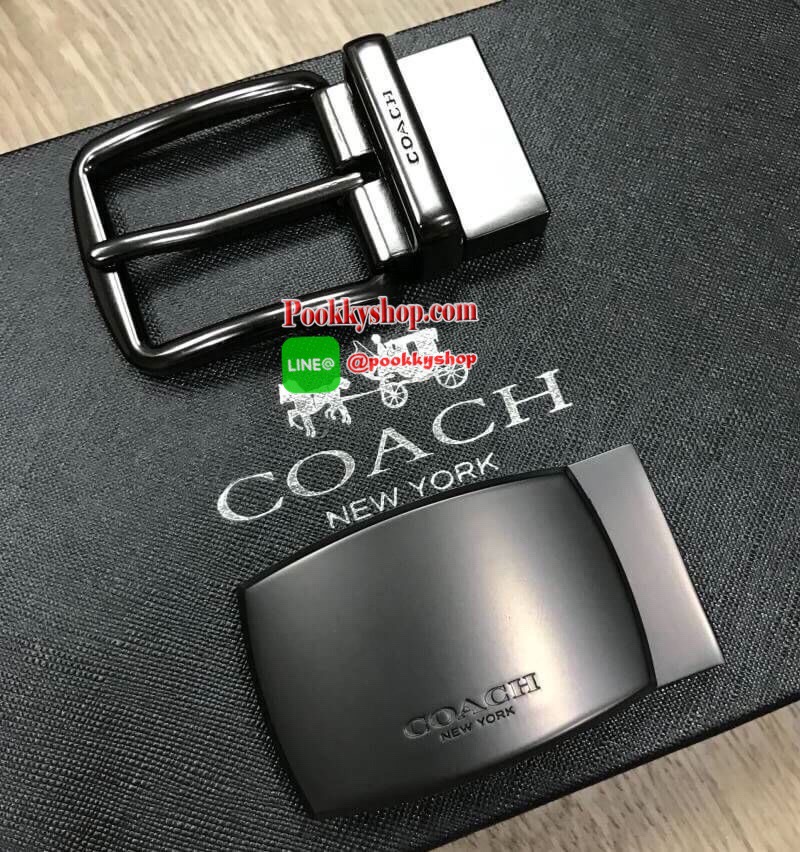ห้ามพลาดเซทสุดคุ้ม ซื้อ1ได้ถึง2! NEW ARRIVAL! COACH BELT VALUE PACK BOX SET เซทเข็มขัด 2in1 Limited Edition จาก Coachในเซทมีหัวเข็มขัด2แบบ2สไตล์สวยน่าใช้ สายเข็มขัดสามารถกลับด้านใช้ได้2ด้านมี2ลายให้หนุ่มๆสลับใช้ได้ถึง4แบบในเซทเดียวไม่จำเจ สายเข็มขัดปรับระ