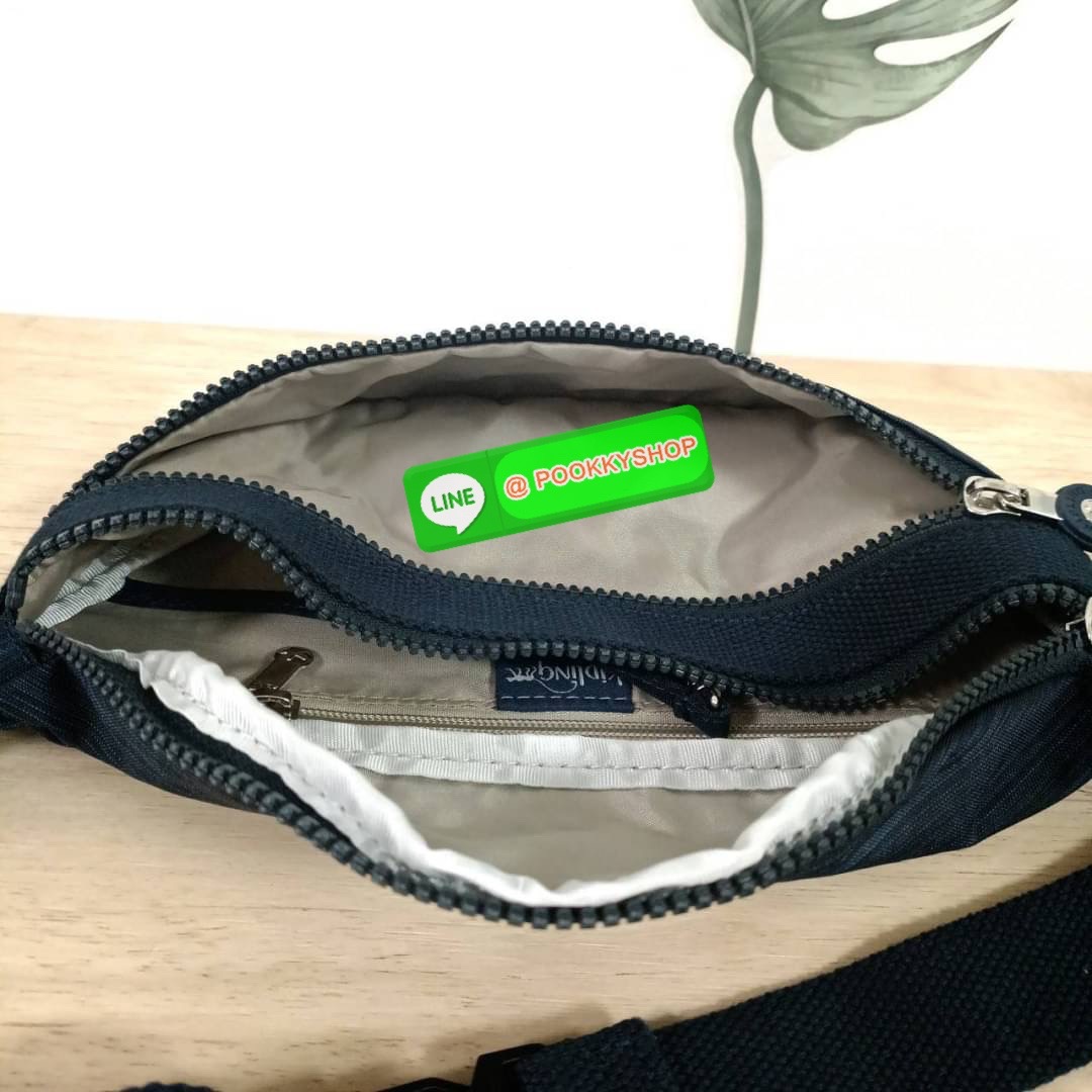 KIPLING YASEMINA Fanny Pack ซับในสีพื้น หัวซิปโลหะไม่มีอักษรแบรนด์ กระเป๋าคาดอกหรือคาดเอว วัสดุด้านนอก Nylon +polyester