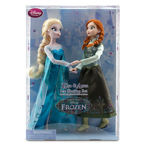ฮ Anna and Elsa Doll Ice Skating Set - Frozen - 12''