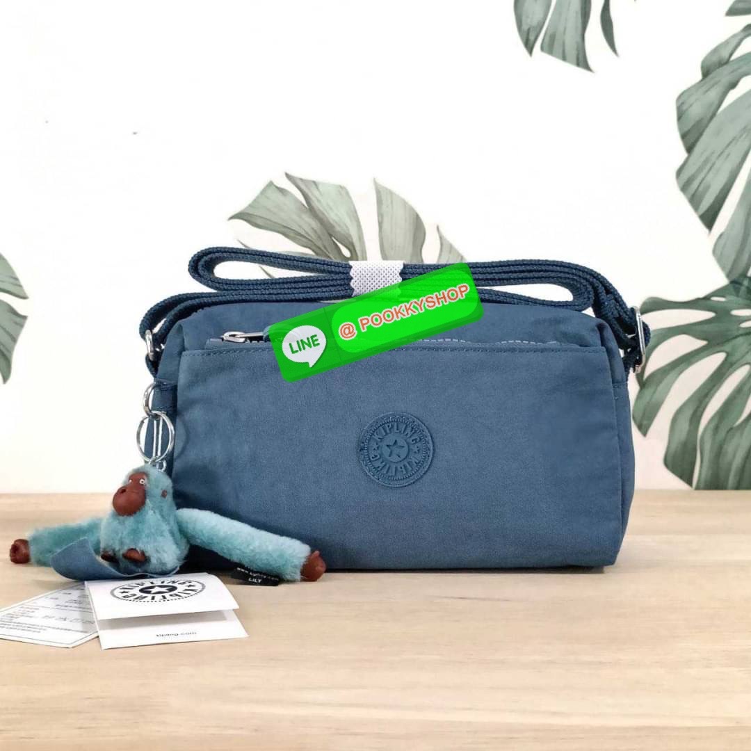 KIPLING Monkey program K16217 Seoul up sling bag รุ่น 3 ซิป สะพายข้าง ขนาดเล็กทรงสี่เหลี่ยมผืนผ้า วัสดุ Nylon 100% หลากหลายฟังก์ชั่นใช้งาน ครบครันในใบเดียว