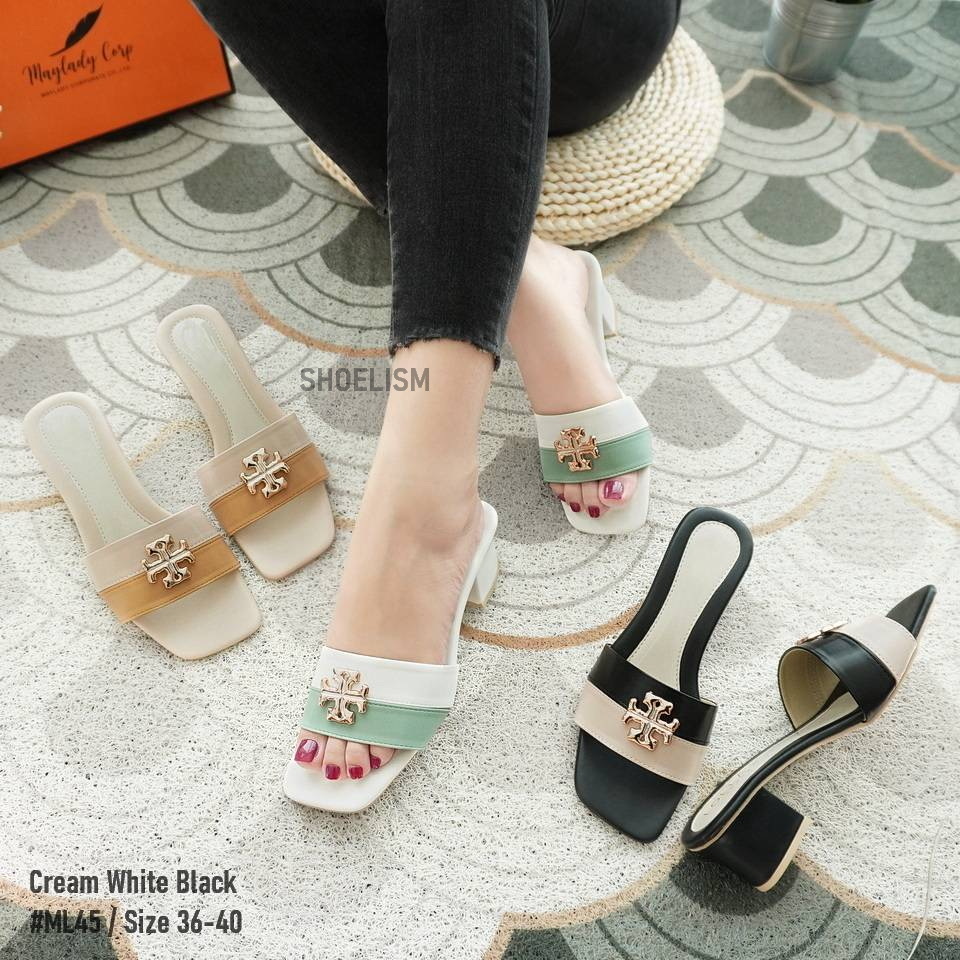 มาใหม่ สวยจนต้องร้องกรี๊ด!! รองเท้าส้นสูง งานทูโทน เรียบหรู สไตล์คุณหนู สวมใส่สบาย พร้อมเสิร์ฟความสวย รีบทักกันมาน้า...