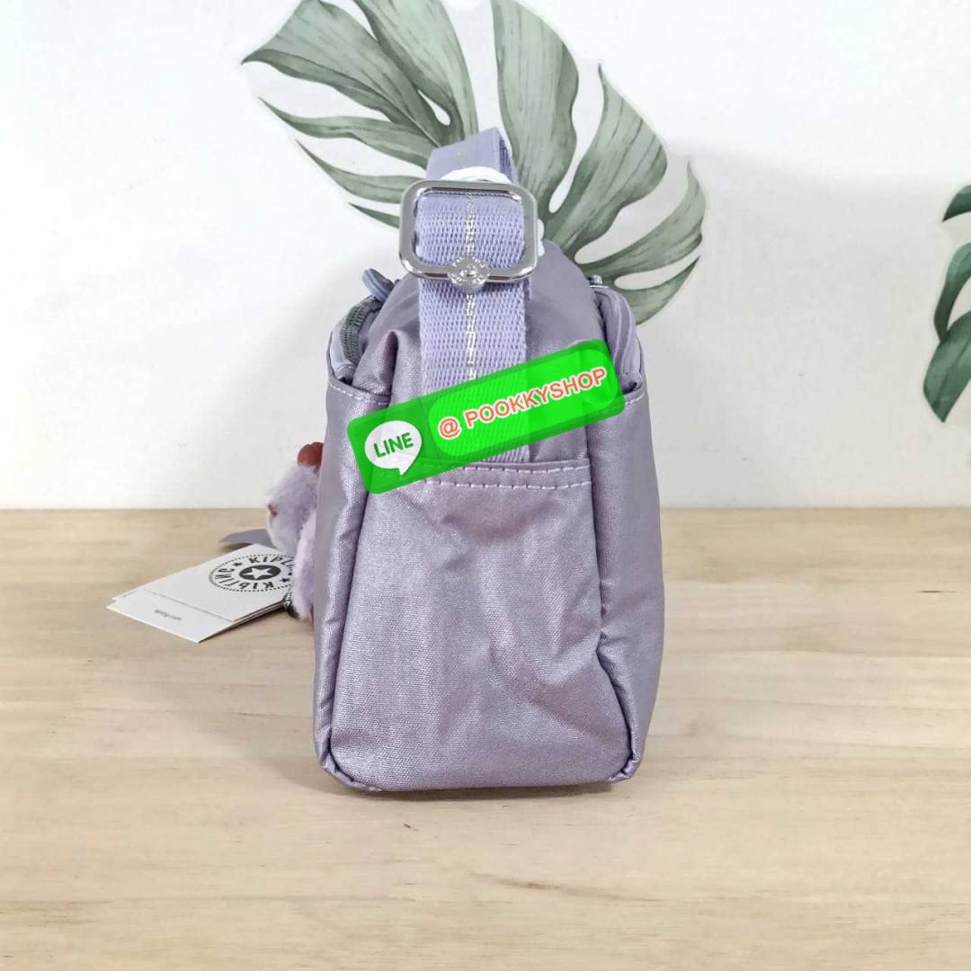 KIPLING Monkey program K16217 Seoul up sling bag รุ่น 3 ซิป สะพายข้าง ขนาดเล็กทรงสี่เหลี่ยมผืนผ้า วัสดุ Nylon 100% หลากหลายฟังก์ชั่นใช้งาน ครบครันในใบเดียว