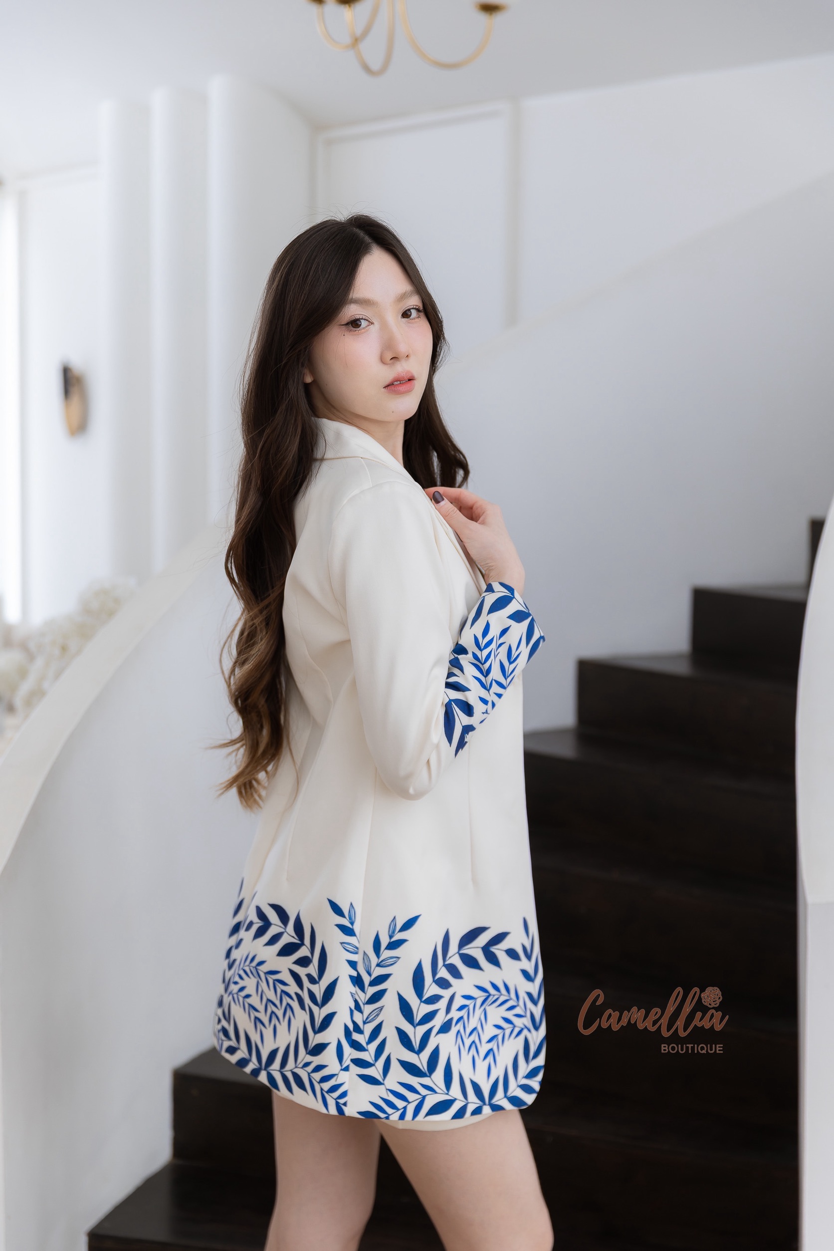 ชุดเซทแฟชั่น สุดคุ้มชุดset เสื้อBlazer +เดรสแขนกุด