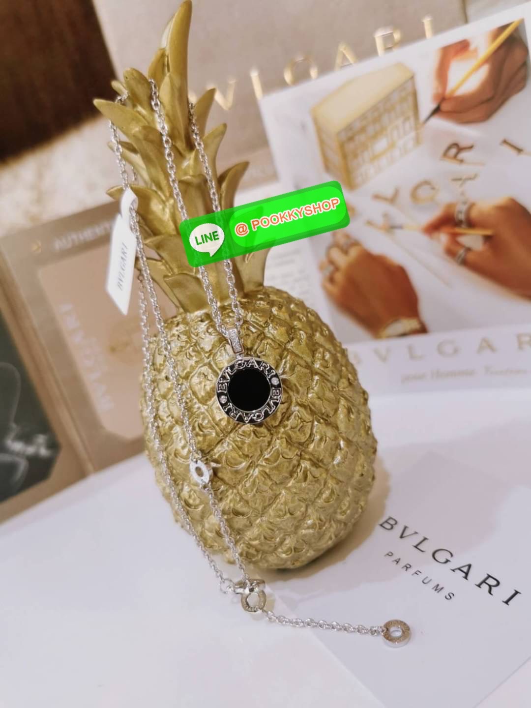 พร้อมส่งไอเท็มหายาก(!!) ห้ามพลาด(!!) Rare items(!) “BVLGARI” NECKLACE VIP GIFT WITH PURCHASE ORIGINAL PACKAGE (GWP) ของกำนัลสุดเลอค่าจากการแลกคะแนนสะสมสำหรับลูกค้า VIP BVLGARI PARFUMS Membership ไอเท็มหายากชวนสะสมดีไซน์โรมันสุดคลาสสิคสวยเลอค่าด้านหนึ่งสีด