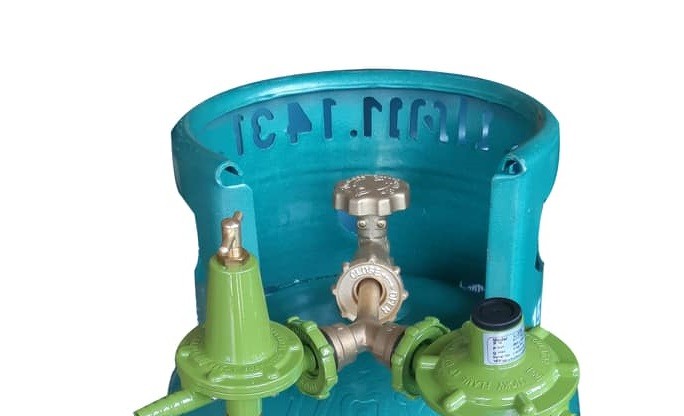 ข้อต่อสามทาง Y ทองเหลือง แยกหัวปรับแรงดันแก๊สHigh-Lowในถังเดียว