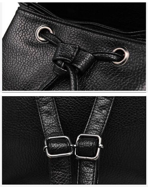 งานช่องซิปหน้า และช่องใส่ของด้านข้างซ้าย-ขวา FASHION STYLE KOREA สินค้ามาใหม่พร้อมส่ง กระเป๋าสะพายแฟชั่นทรงแบ็คแพ็ค วัสดุ pu เนื้อนิ่มมันเงา ขนาดกลางไม่ใหญ่มากเหมาะกับการพกพาของใช้ติดตัวประจำวัน มีช่องใส่ของด้านหน้า ด้านข้าง แบ่งสัดส่วนจัดเก็บของได้หลายช่