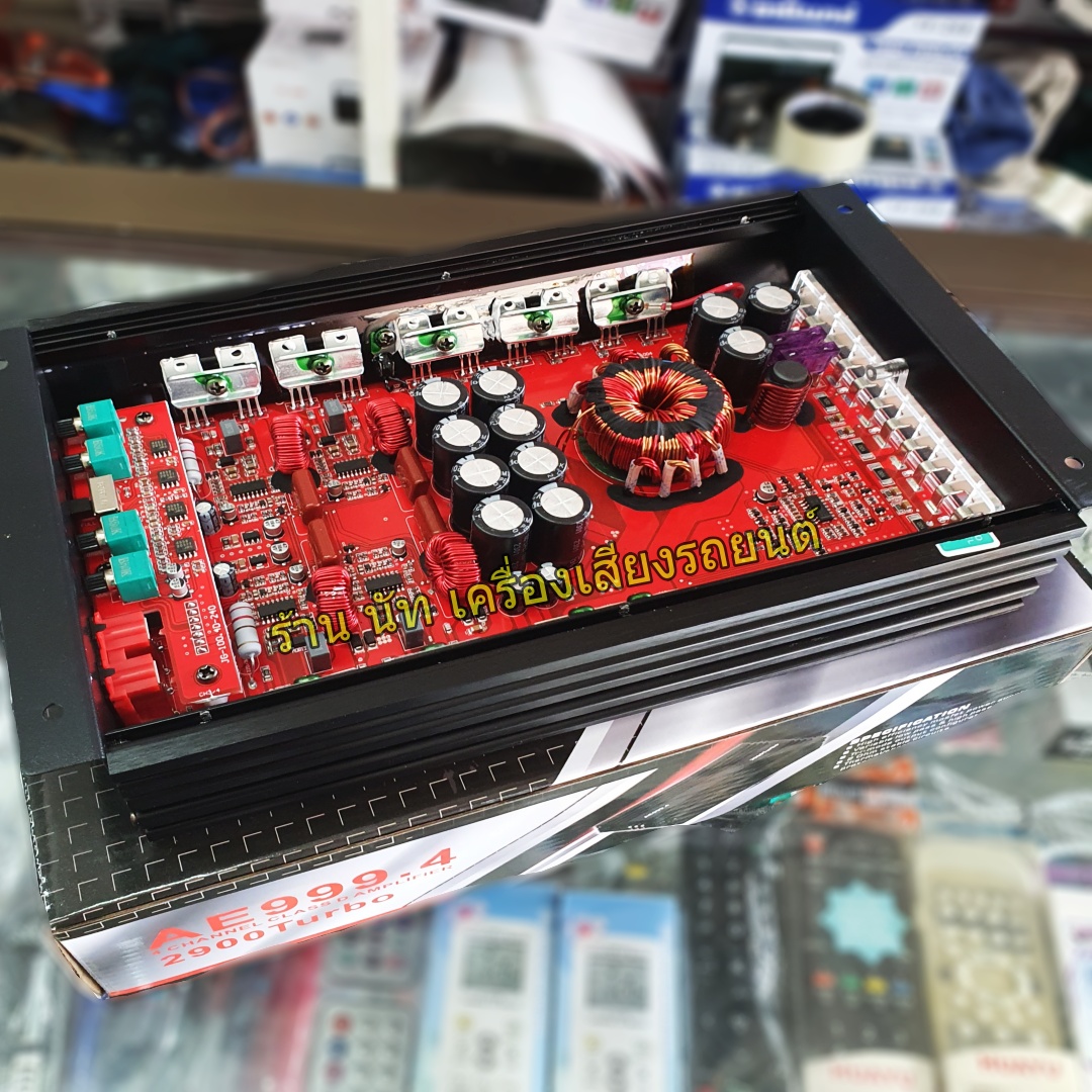 เพาเวอร์แอมป์ class d 4 ch 2900w AE-993.4 เพาเวอร์แอมป์รถยนต์ คลาสดี 4ch AE 993