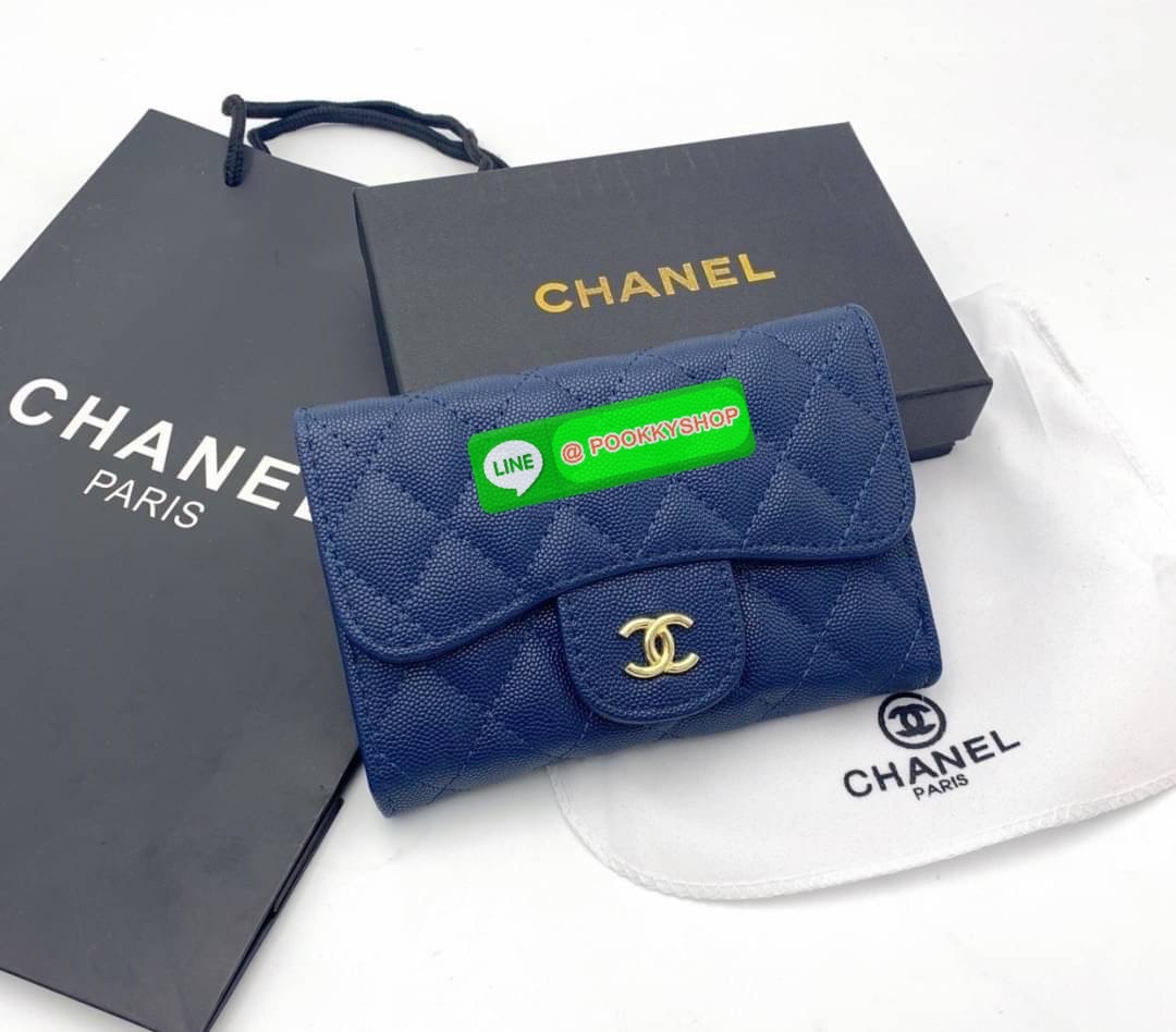 กระเป๋าสตางค์ Chanel (กลาง) CLASSIC MEDIUM FLAP WALLET CAVIARSKIN LEATHER