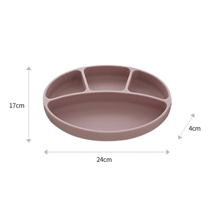 Bluemama จานพรีเมี่ยมซิลิโคนฐานดูด