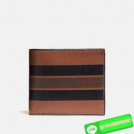 COACH F75399 COMPACT ID WALLET IN VARSITY LEATHER WITH BELT MIX GIFT BOX SET Set สุดคุ้ม!! ลิมิเต็ด!! สำหรับหนุ่มๆ ที่จับคู่เซ็ทกระเป๋าสตางค์รุ่นยอดฮิต และเข็มขัดหนัง pepble มาใน package Coach gift box คุ้มค่ามากๆ กระเป๋าสตางค์หนังวัว สวย นิ่มไปอีก ยังไม่