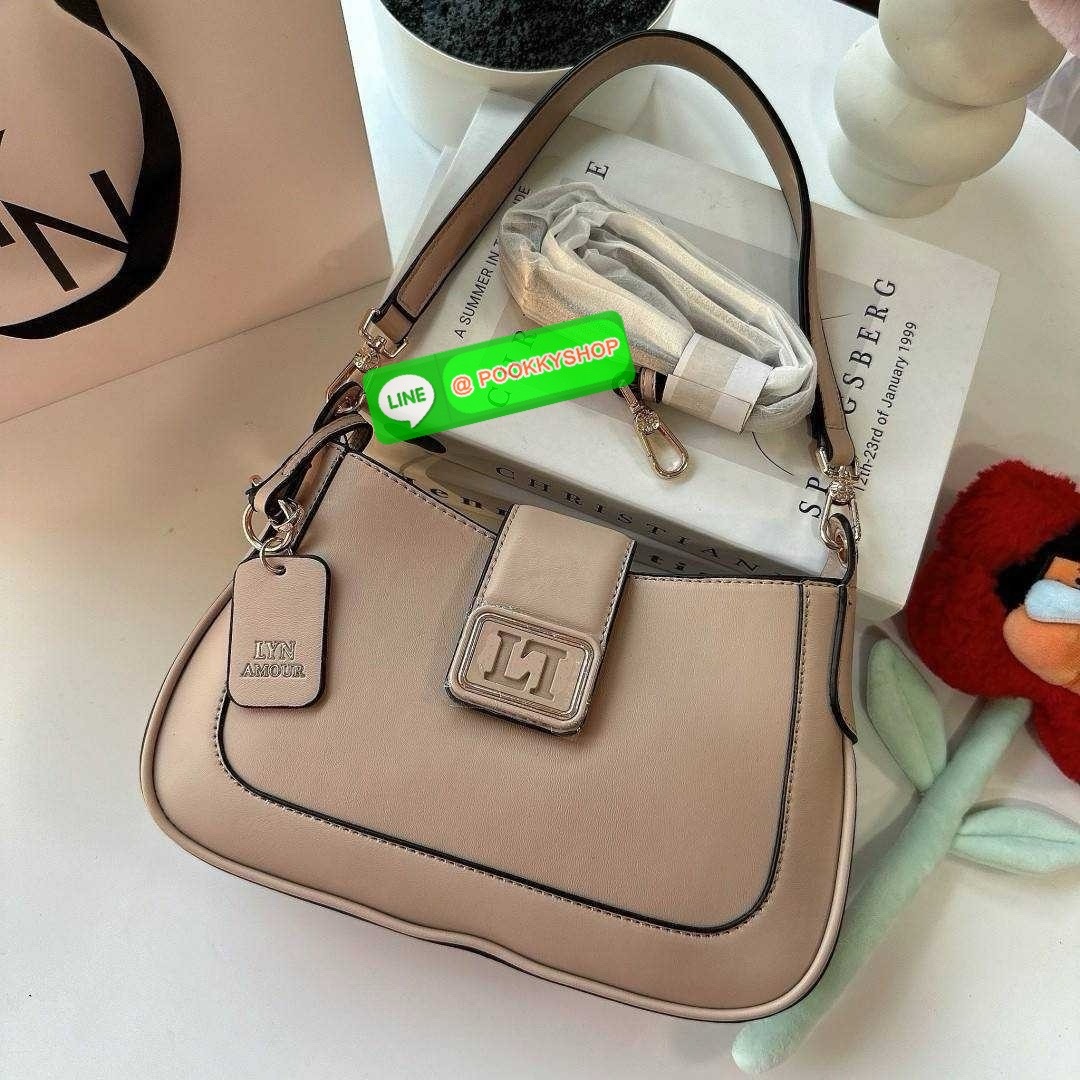 กระเป๋าลิน Lyn สะพายข้าง คลอใหม่ คล้องไหล่ได้ สะพายข้างครอสบอดี้ได้ มีสายสะพาย2เส้น