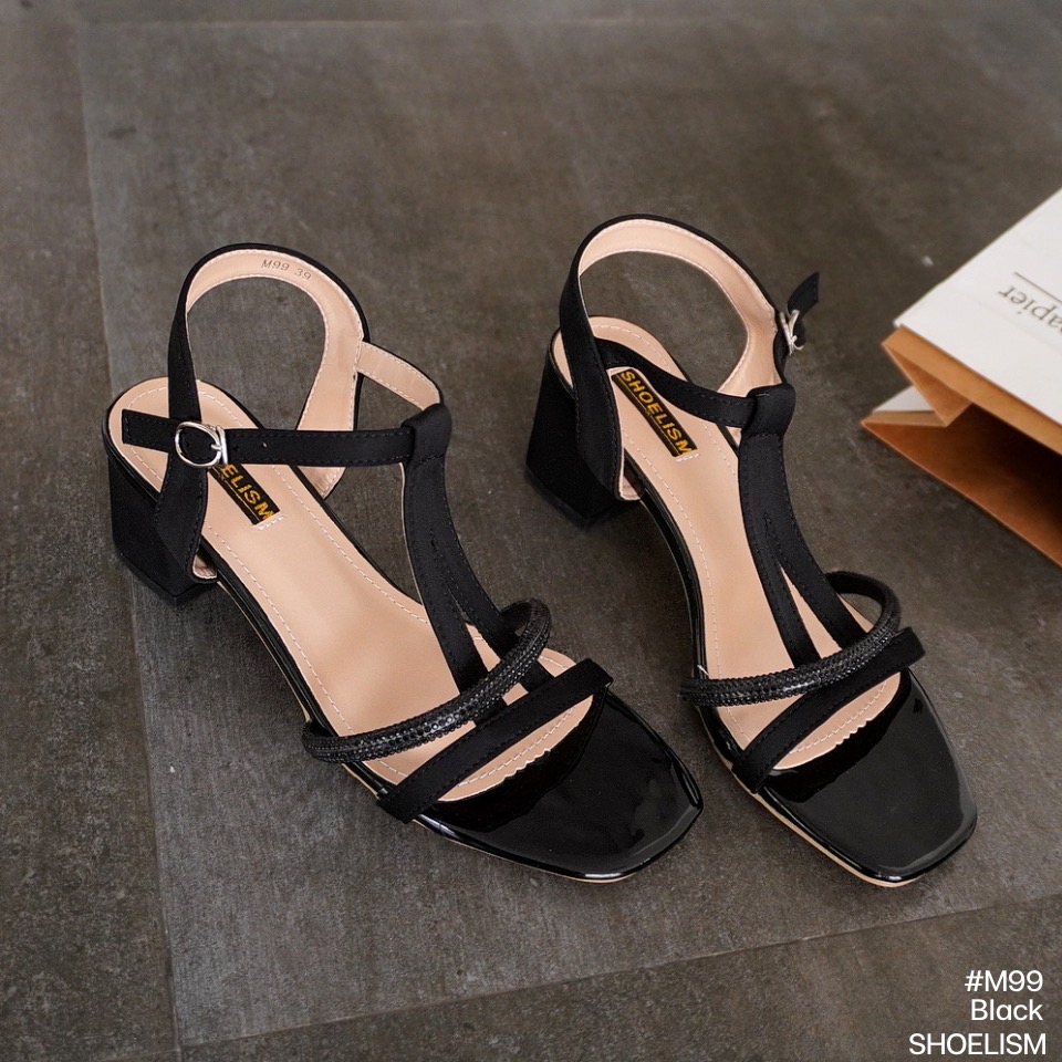 สวยขนาดนี้ ไม่มีจะไหวเหรอ? รองเท้าส้นสูง แต่งคริสตัลเพิ่มความเรียบหรู ใส่เดินสับแบบตัวแม่ สายสามารถปรับระดับได้ มีให้เลือก 3 สี สวยทุกสีเลยค่าา!