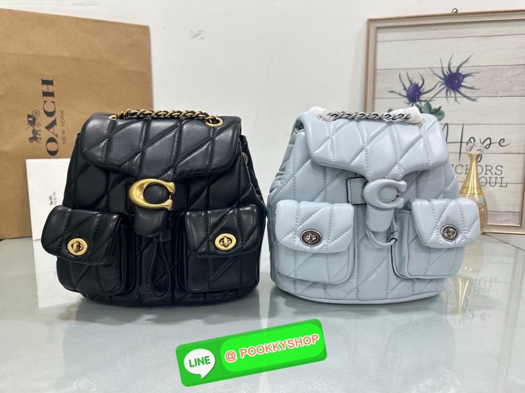 NEW ARRIVAL! สวยเกินห้ามใจ หนังนิ่มฟูสุดๆไปเลยค่า COACH TABBY QUILING BACKPACK ((CU076)) 💌พร้อมส่ง! ใหม่ก่อนใคร กับกระเป๋าทรงที่ฮิตเกินต้าน หนังแท้อย่างดี หนังนิ่ม ฟู ลื่นเงาแววสวยมากๆ ตัดกับอะไหล่ทองแย่างลงตัว