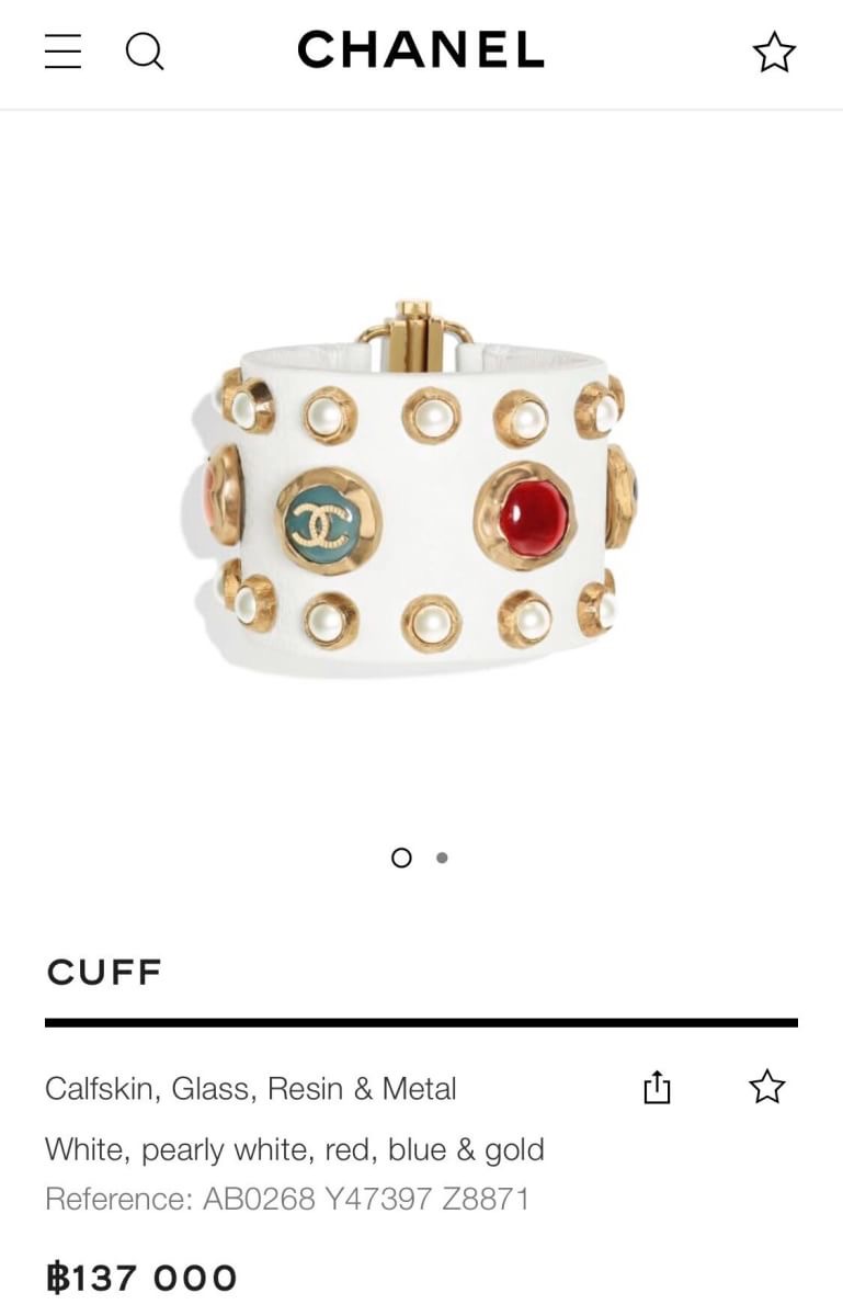 Super Hi-End Quality !!! ((งาน 1:1 เกรดดีที่สุดในท้องตลาด)) **งานหนังแท้ทั้งเส้น อะไหล่ทอง** Chanel Cuff รุ่นใหม่ล่าสุดชนช็อปค่ะ ตัวกำไลทำจากหนังแท้เกรดคุณภาพ top premium งานสวยมากกกกก ขอบอก สาวกชาแนลพลาดไม่ได้ค่ะ ตัวกำไลมีน้ำหนักน้า ไม่เบาก๊องแก๊งเหมือนง