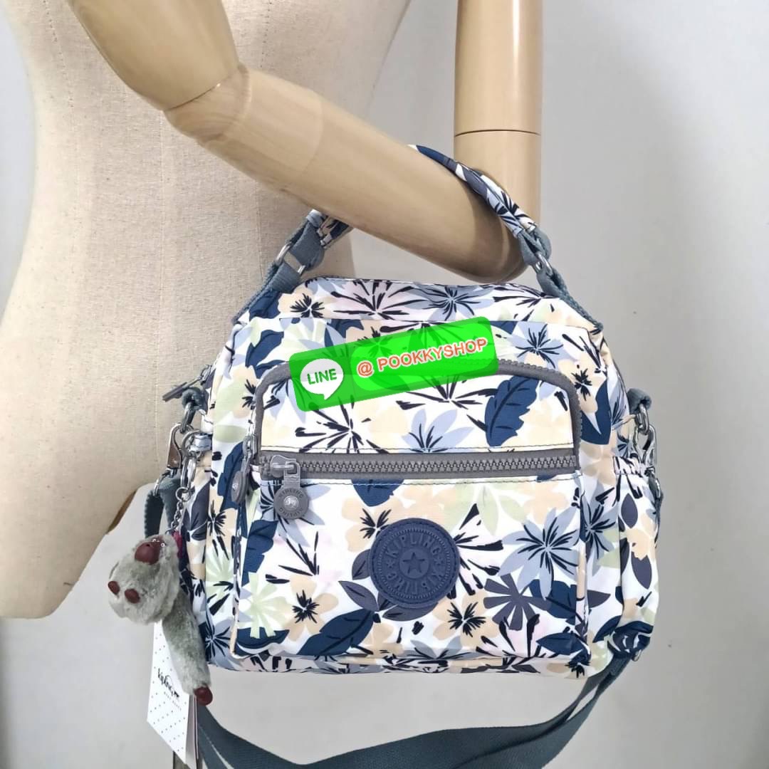 KIPLING Square Handbag & Shoulder bag กระเป๋าถือหรือสะพายข้าง ขนาดกลาง วัสดุ Polyester 100%