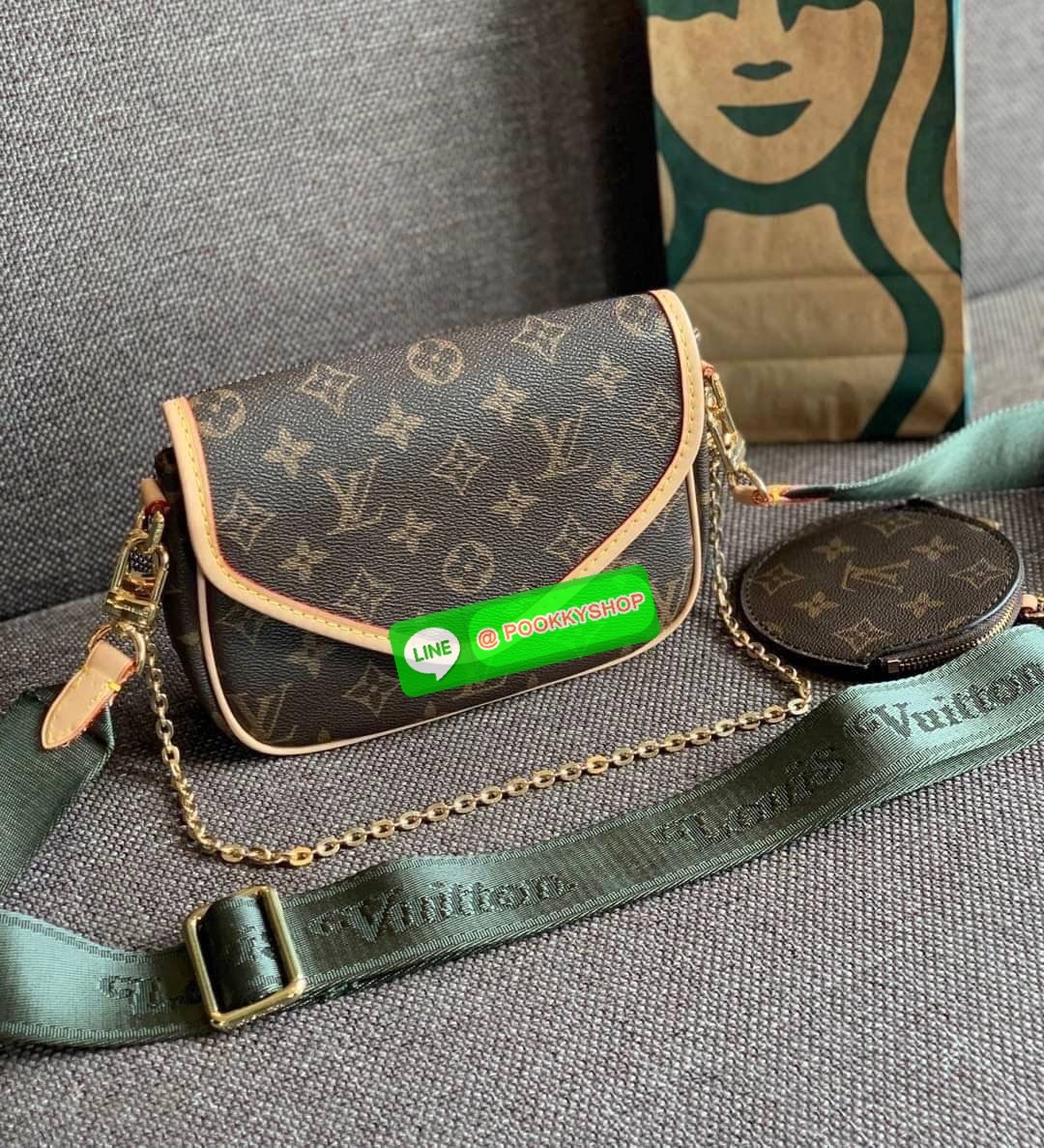 💥LIMITED EDITION LV PREMIUM GIFT LV MULTI POCHETTE ACCESSORIES 💥พร้อมส่งที่ไทย รุ่นหายากมากๆ สุดคุ้ม!! สินค้าพรีเมี่ยมกิ๊ฟ ตปท. ✔️กระเป๋าวัสดุหนังแท้อย่างดี ที่รังสรรค์ออกแบบให้สะพายข้างได้;หรือเปลี่ยนสายเป็นหิ้วหรือคล้องไหล่ได้