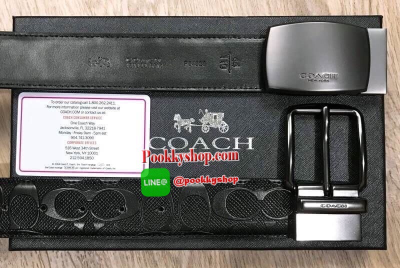ห้ามพลาดเซทสุดคุ้ม ซื้อ1ได้ถึง2! NEW ARRIVAL! COACH BELT VALUE PACK BOX SET เซทเข็มขัด 2in1 Limited Edition จาก Coachในเซทมีหัวเข็มขัด2แบบ2สไตล์สวยน่าใช้ สายเข็มขัดสามารถกลับด้านใช้ได้2ด้านมี2ลายให้หนุ่มๆสลับใช้ได้ถึง4แบบในเซทเดียวไม่จำเจ สายเข็มขัดปรับระ