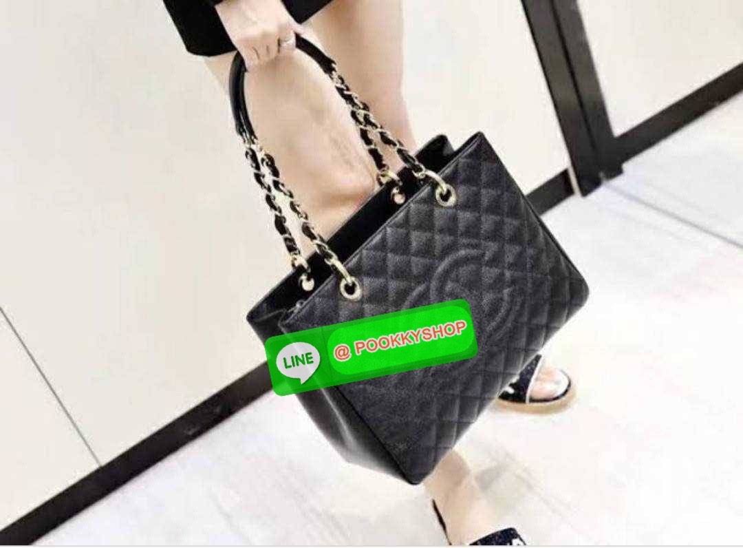 CHANEL BAG VIP GIFT WITH PURCHASE (GWP) จาก CHANEL DUTY FREE COUNTER (CHN546) กระเป๋าสะพาย รุ่น tote ทรงสวย ขนาดกำลังดี จุของได้เยอะ