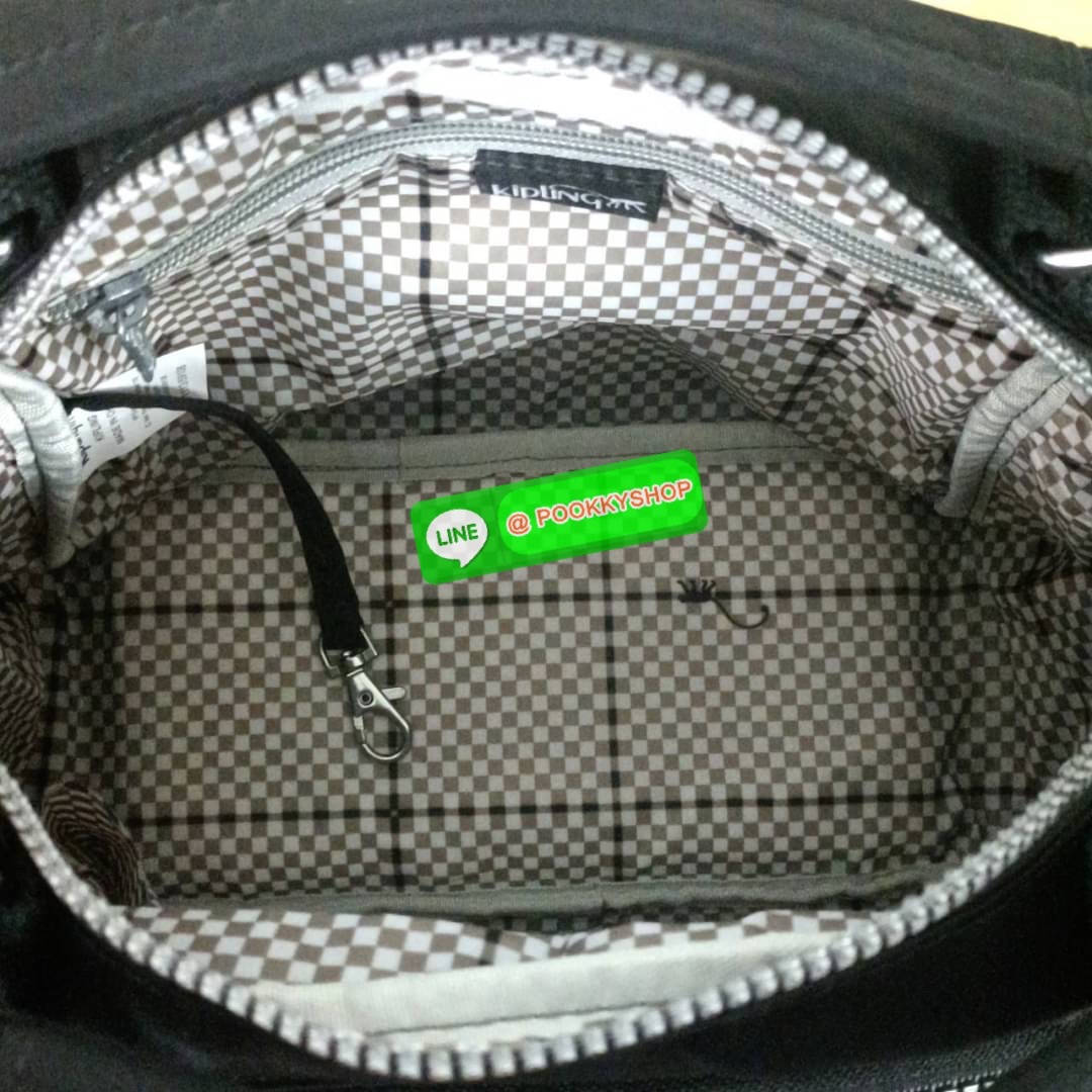 KIPLING Square Handbag & Shoulder bag กระเป๋าถือหรือสะพายข้าง ขนาดกลาง วัสดุ Polyester 100%