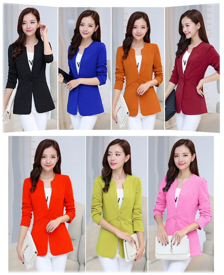 เสื้อผ้าแฟชั่นนำเข้า : เสื้อสูทแฟชั่น พร้อมส่ง สีแดง แขนยาว คอจีน ตัวยาวคลุมสะโพก ติดกระดุมเม็ดเดียวเก๋ เหมาะสำหรับใส่ทำงานได้ ไหล่เสริมฟองน้ำ ไม่มีซับใน แต่งกระเป๋าหลอก เนื้อผ้ามีความยืดหยุ่นได้ค่ะ