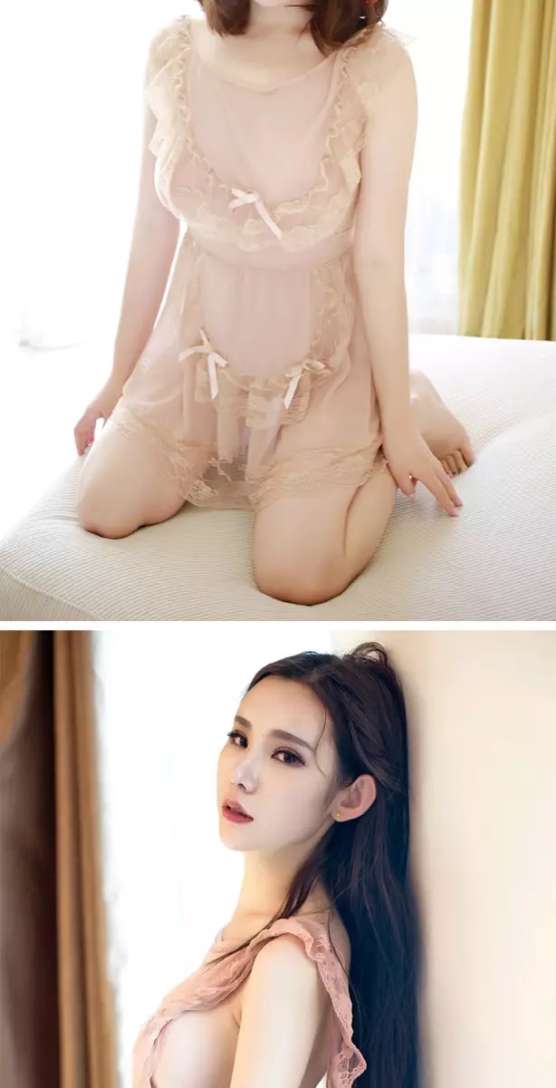 ชุดนอนซีทรู ชุดเมทสาว ซีทรูสีนูทเนื้อ เนื้อผ้าทิ้งตัว สวยหรูมากคะ