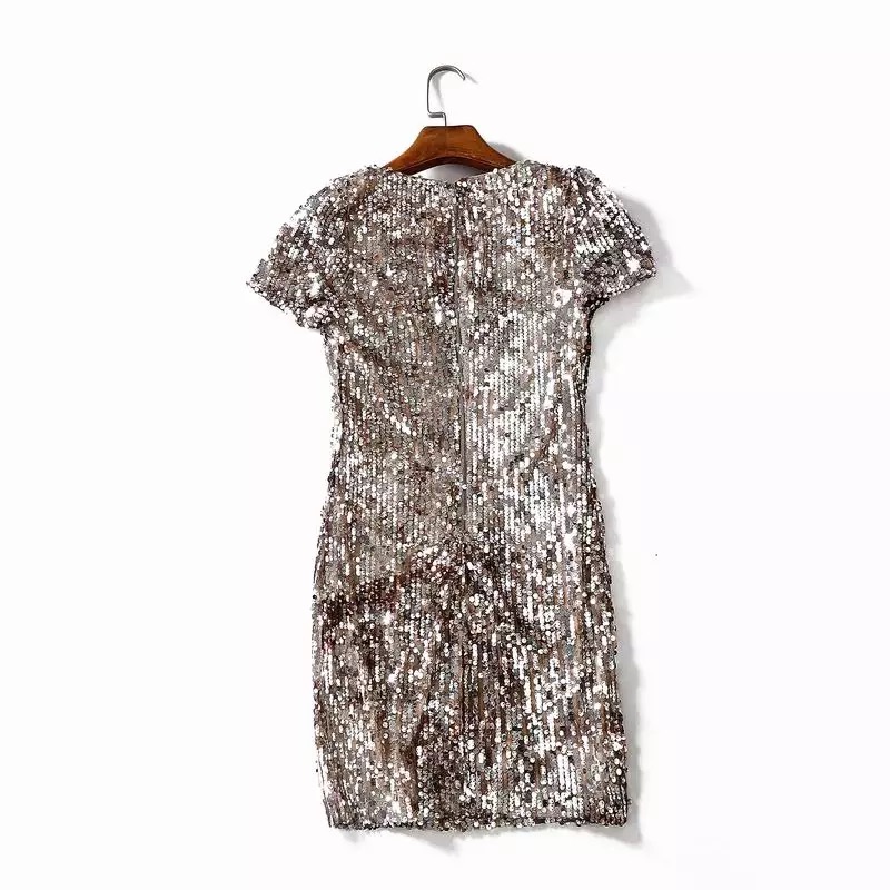 ชุดเดรส ชุดปักเลื่อมทอง Brand Forever แท้ งานสวย หรูหรามากคะ Size S/M/L