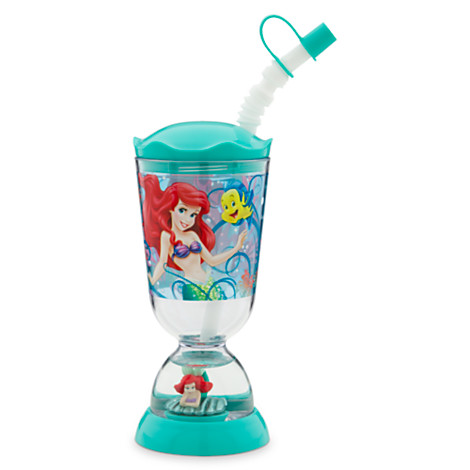 z Ariel Snowglobe Tumbler with Straw แก้วน้ำ เจ้าหญิงแอเรียล พร้อมหลอดดูด