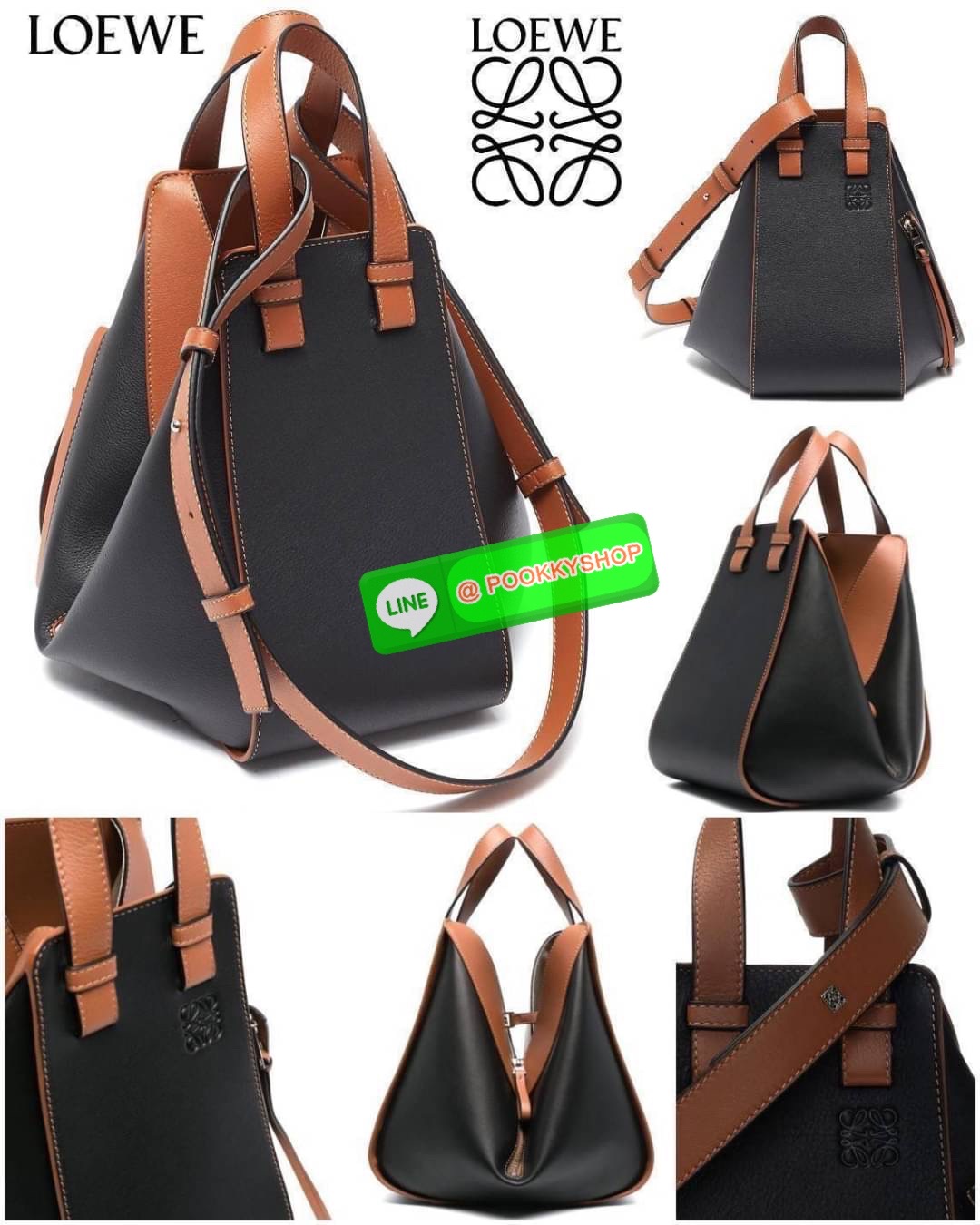 ✴️ห้ามพลาด!✴️LOEWE HANDLE & SHOULDER BAG VIP GIFT WITH PURCHASE (GWP) กระเป๋าถือหรือสะพายหนังแท้พรีเมี่ยมกิ๊ฟ Limited จาก LOEWE PERFUME DUTYFREE รุ่น Rare items สุดๆวัสดุหนังแท้ Calfskin หนังสวยดีไซน์มีเอกลักษณ์ ใบใหญ่กำลังดี น้ำหนักเบา ด้าน