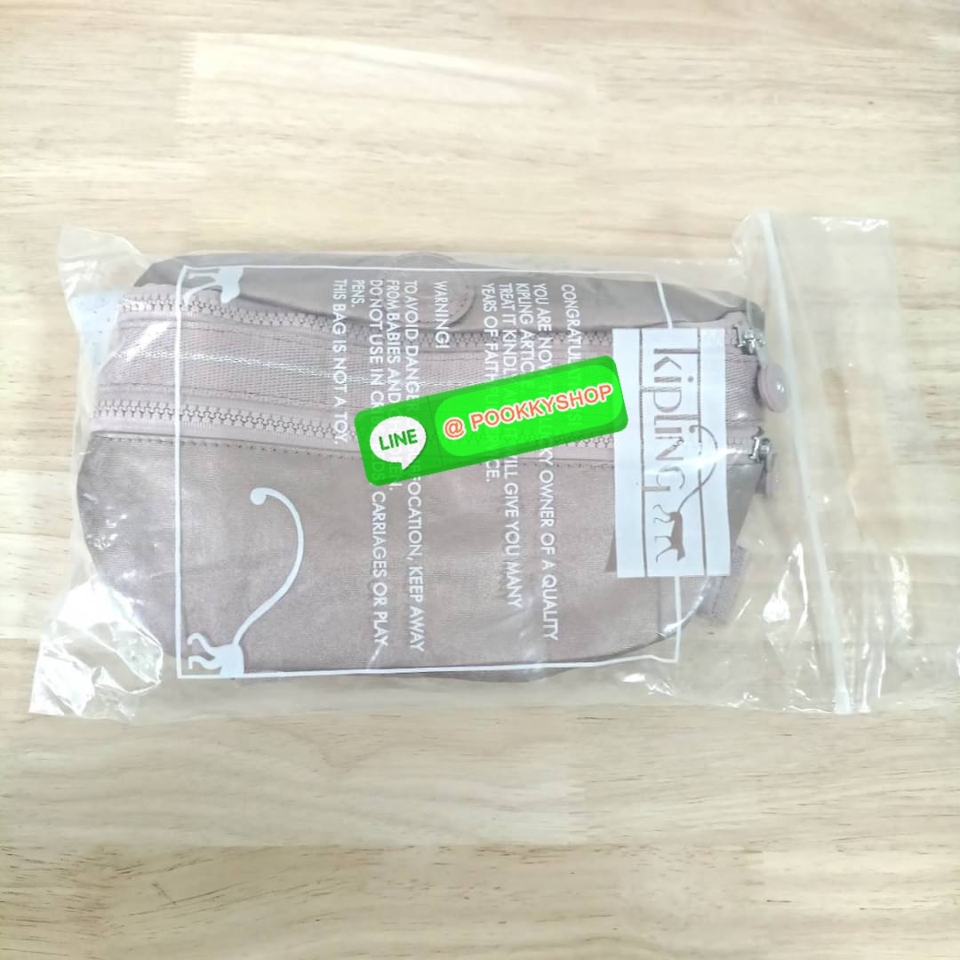 KIPLING YASEMINA Fanny Pack ซับในสีพื้น หัวซิปโลหะไม่มีอักษรแบรนด์ กระเป๋าคาดอกหรือคาดเอว วัสดุด้านนอก Nylon +polyester