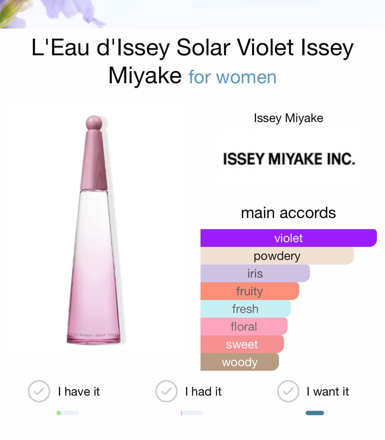 น้ำหอม Issey Miyake L'Eau d'Issey Solar Violet EDT Intense 100ml