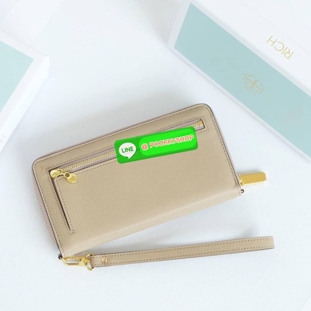 KEEP • Super Rich Collection 8 ( Long Wallet )• กระเป๋า สตางค์ขนาดยาว ซิปรอบ ภายใน จุของคุ้ม ใส่บัตร ใส่มือถือ มีช่องใส่เหรียญแยกอีกด้าน ใส่แบงค์พันได้ไม่ต้องพับ ใบจริงสวยมาก ได้ไปรับทรัพย์ทวีคูณแน่นอนค่ะ Don’t miss !!