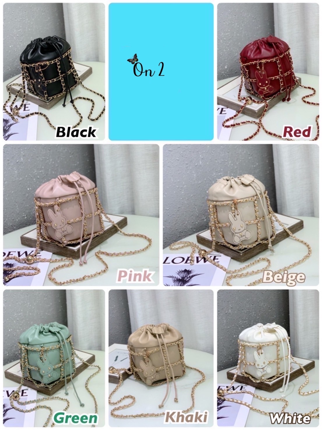 กระเป๋าแฟชั่นสไตล์แบรนด์ Chanel ทรงขนมจีบ แต่งโซ่ล้อมรอบ น่าใช้มากค่ะสายสะพายแบบ Cross body จับจองกันเลยคร่าสาวๆไม่มีไม่ได้ล๊าววว สวยทุกสีคร่า