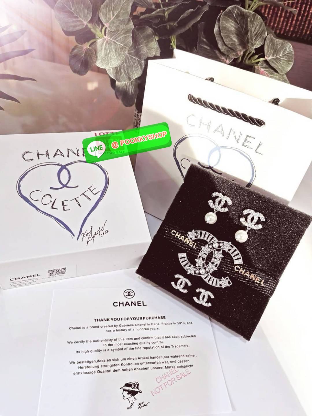 พร้อมส่งความสวย Rare items ห้ามพลาด! แพ็คสุดคุ้มX3! CHANEL EARRING & BROOCH SET VIP GIFT WITH PURCHASE THE ORIGINAL PACKAGE (GWP) ชุดกิ๊ฟเซทของกำนัลสุดเลอค่าจากการแลกคะแนนสะสมสำหรับลูกค้าสมาชิก VIP CHANEL DUTYFREE ไอเท็มหายากชวนสะสมมาเป็นชุดทั้งตุ้มหูและเ