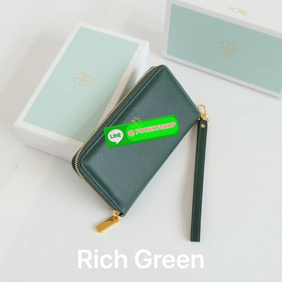 KEEP • Super Rich Collection 8 ( Long Wallet )• กระเป๋า สตางค์ขนาดยาว ซิปรอบ ภายใน จุของคุ้ม ใส่บัตร ใส่มือถือ มีช่องใส่เหรียญแยกอีกด้าน ใส่แบงค์พันได้ไม่ต้องพับ ใบจริงสวยมาก ได้ไปรับทรัพย์ทวีคูณแน่นอนค่ะ Don’t miss !!