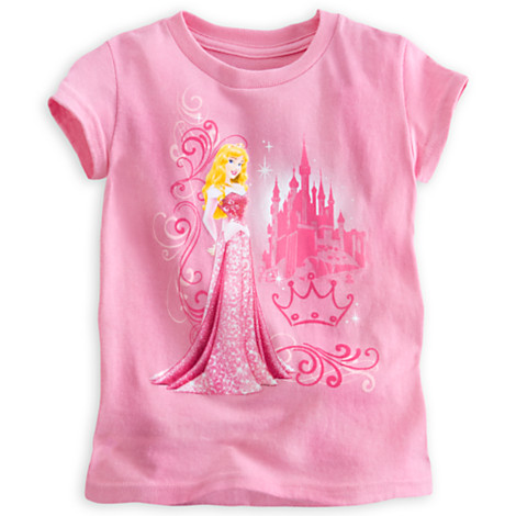 zDisney Princess Aurora Heathered Disney Tee - Sleeping Beauty ของแท้ นำเข้าจากอเมริกา (Size: 5/6)