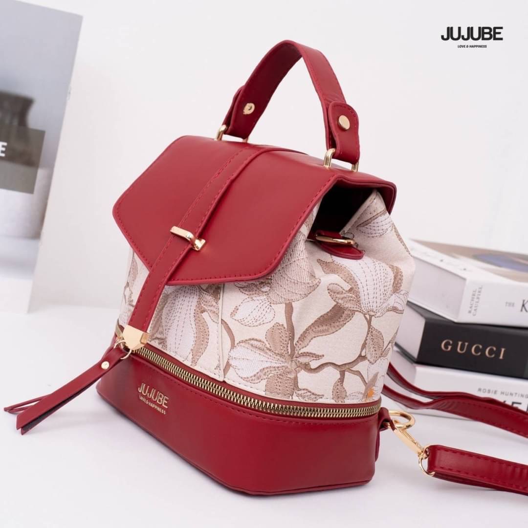 พร้อมส่ง เป้หนัง JUJUBE แบรนด์แท้ รุ่นใหม่ เป้ได้+สะพายข้างได้ ภายในกว้างจุของได้เยอะ