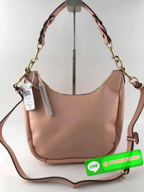 Coach C9190 Jules Hobo Shoulder Crossbody bag Refined pebble leather Inside zip and multifunction pockets Zip-top closure, fabric lining Detachable handle with 11" drop Outside zip pocket