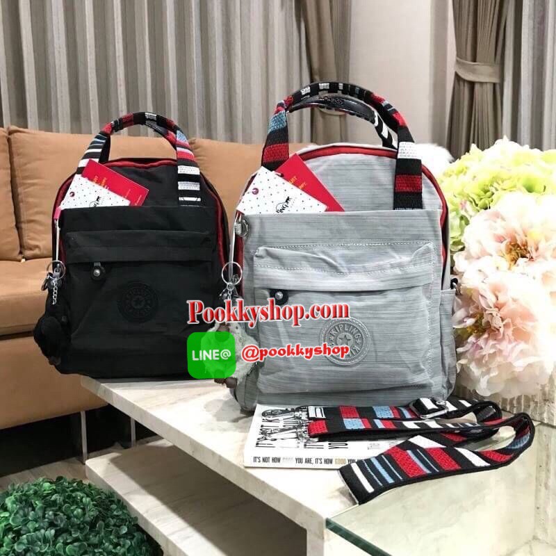 NEW ARRIVAL! KIPLING 2WAYS MINI BACKPACK กระเป๋าสะพาย 2Ways วัสดุ Nylon & Polyester 100% มีหูหิ้วปั้มแบรนด์เเละสายสะพายยาวหลากสีเลื่อนปรับได้ถอดได้ สามารถถือหรือสะพายได้หลายแบบไม่จำเจ จะสะพายไหล่ สะพายเฉียง Crossbody หรือจะคล้องสายเป็นเป้สะพายหลัง Backpac